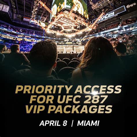 ufc 287 tickets packages